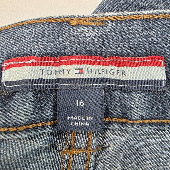 Tommy Hilfiger Womens 16 Blue Rebel Skinny Mid Rise Stretch Jeans Casual - Picture 8 of 14